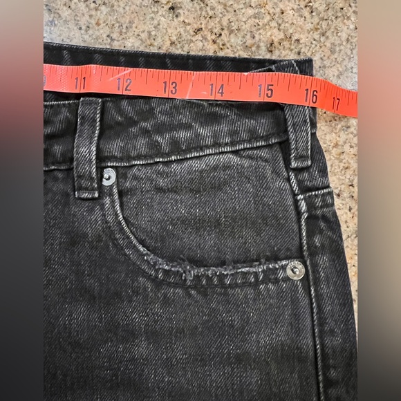 SER.O.YA Margot Cuffed Wide Leg Jeans Midnight Distressed NWOT Size 26 Revolve - Picture 6 of 12